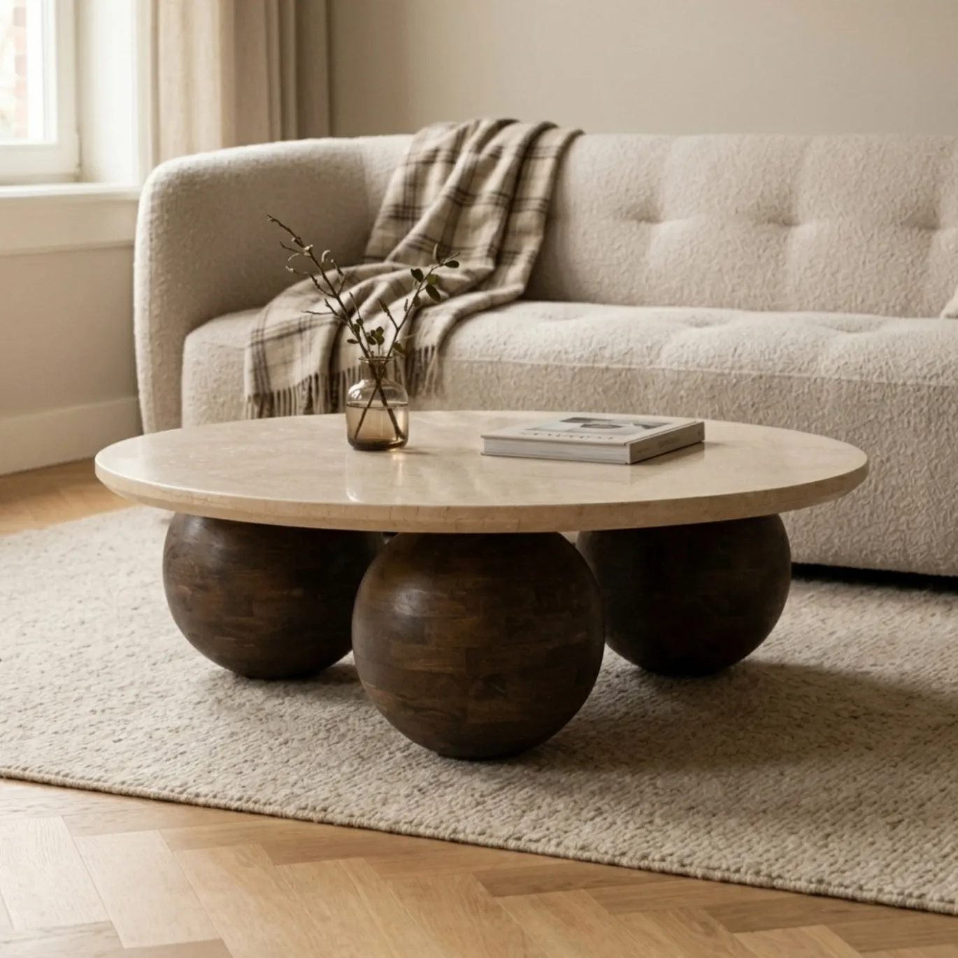 Eleonora Salontafel Babs Marmer/Bruin