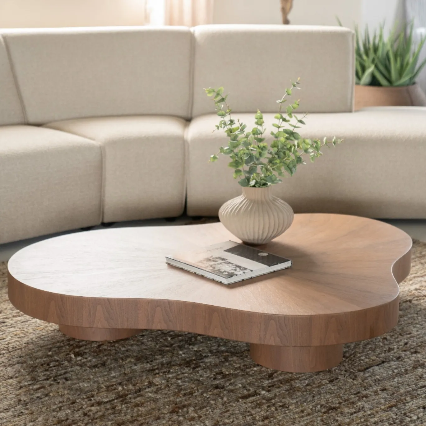 Eleonora Salontafel Bobbie Organisch Lichtbruin