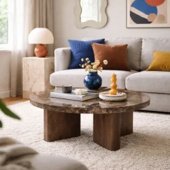 Eleonora Salontafel Lando Marmer Bruin Large