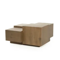 Eleonora Salontafel Quinten Vierkant Bruin