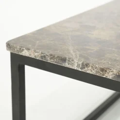 Eleonora Salontafel Rico Vierkant Marmer Bruin