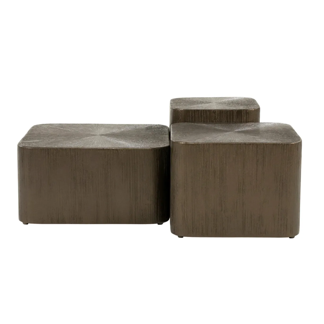 Eleonora Salontafel Silva Set van 3 Donkerbruin