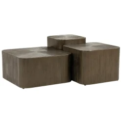 Eleonora Salontafel Silva Set van 3 Donkerbruin