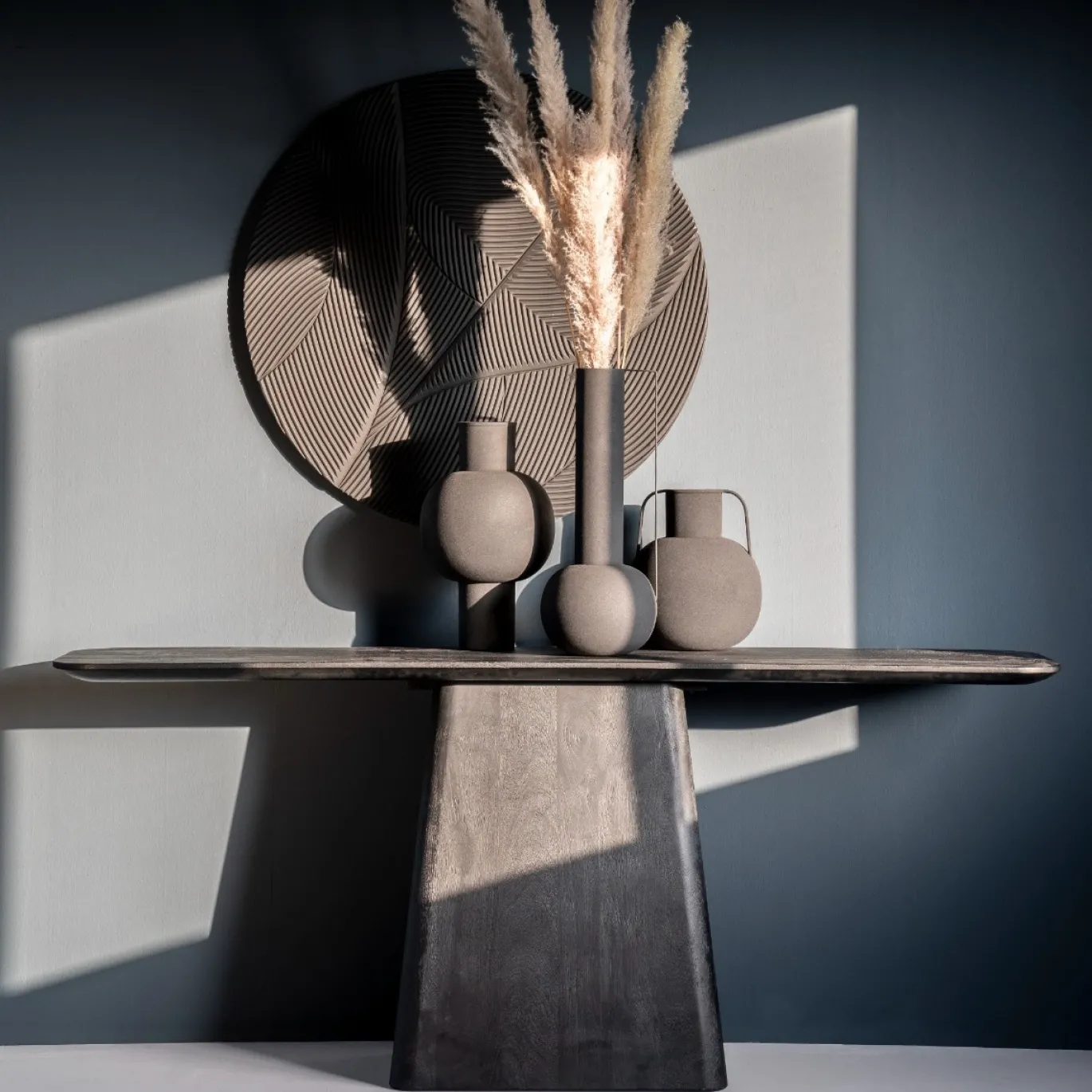 Eleonora Sidetable Aron 180x40 Zwart