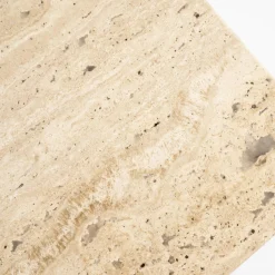 Eleonora Tv-Meubel Lio 3-Deurs Mangohout & Travertin Beige 200cm