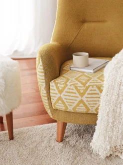 Fauteuil Aztek Teddy Geel