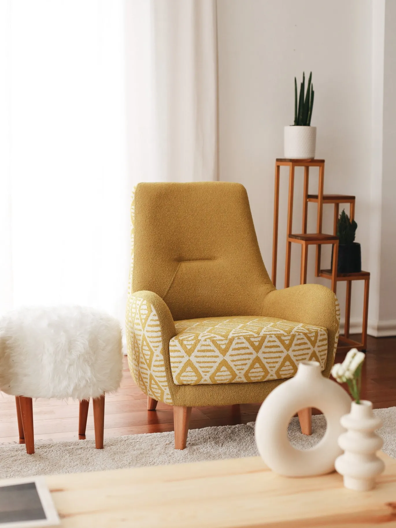 Fauteuil Aztek Teddy Geel