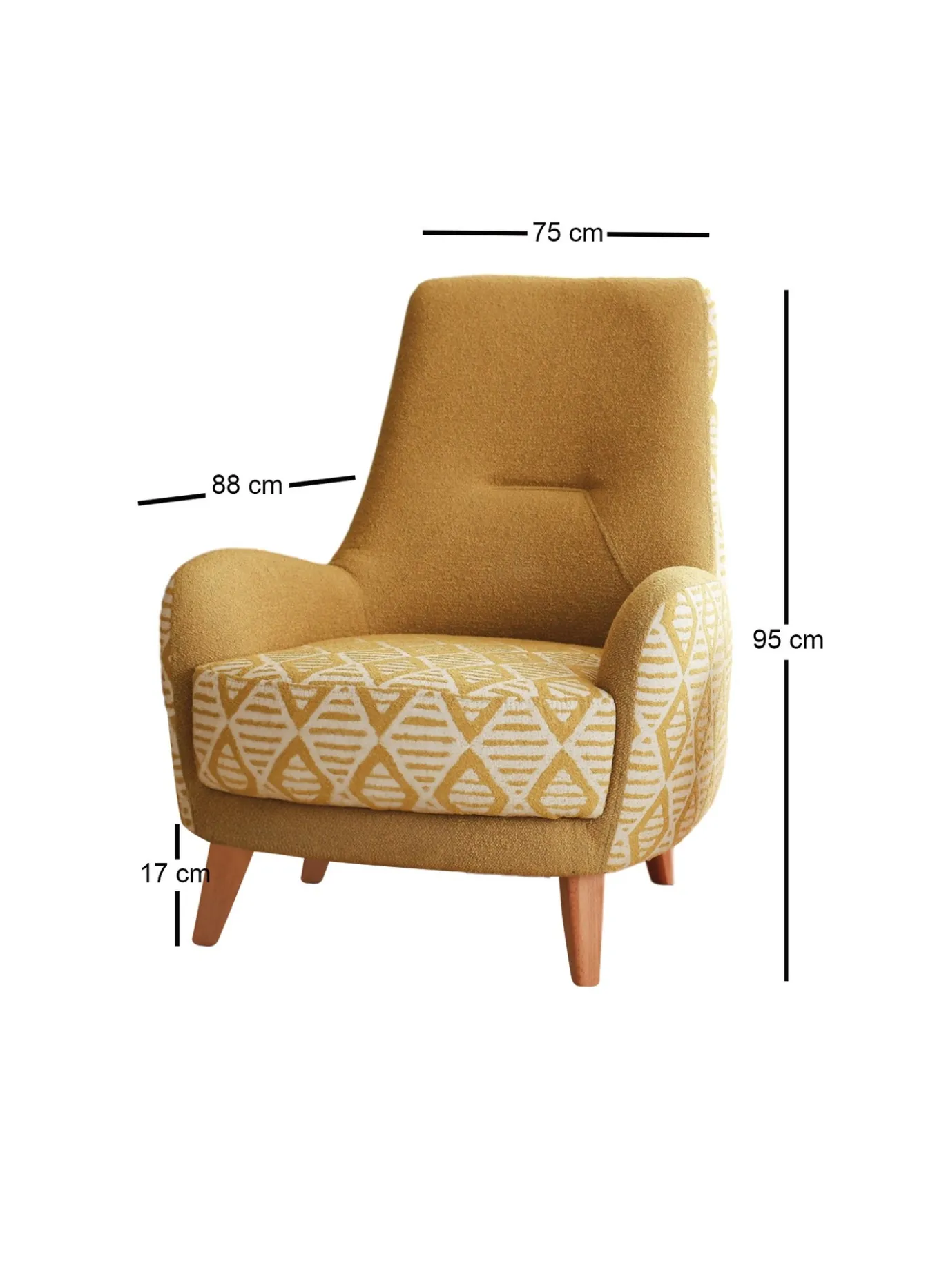 Fauteuil Aztek Teddy Geel