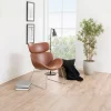 Fauteuil Bjorli Brandy Pu Vintage/Chrome - Giga Living