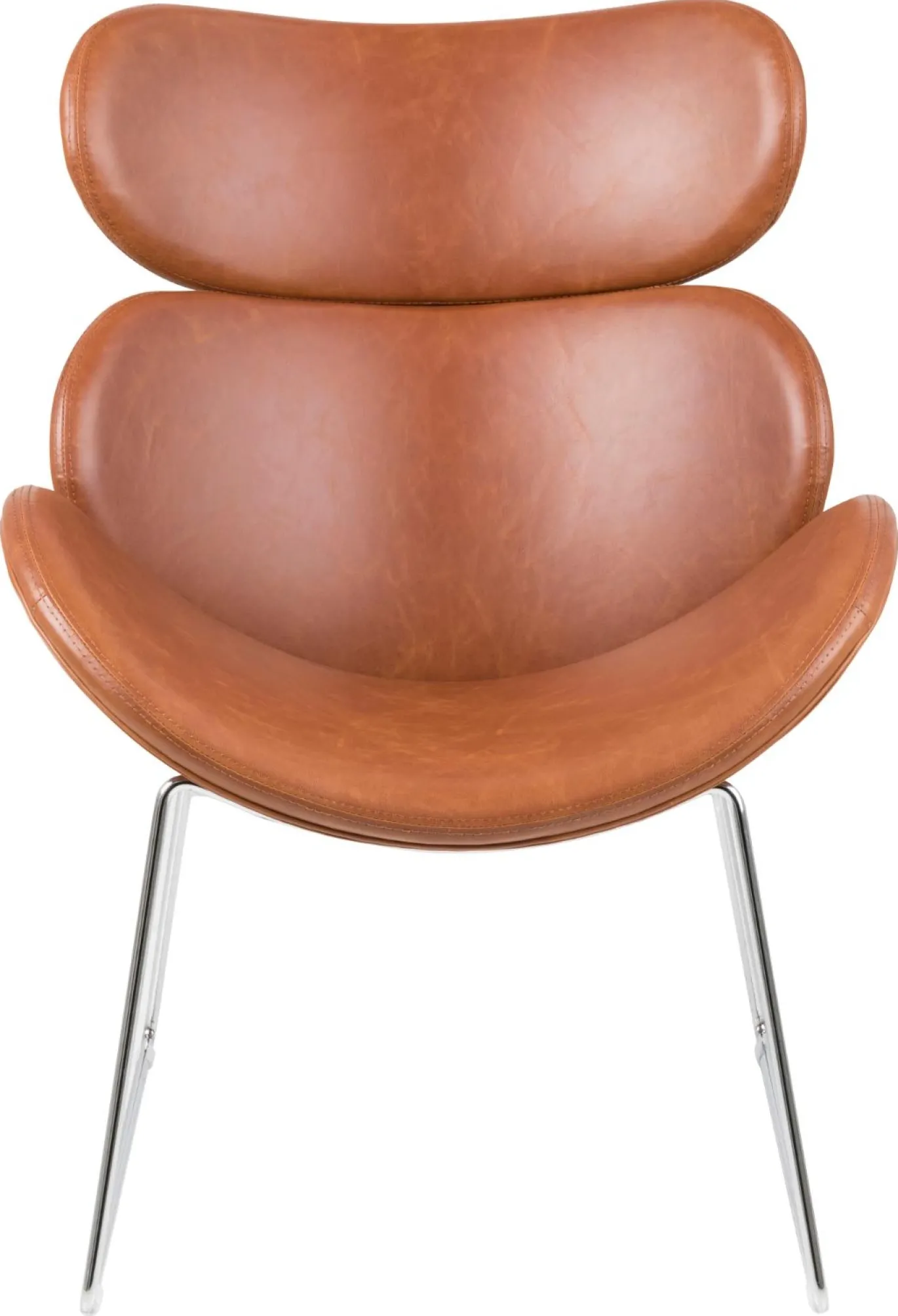 Fauteuil Bjorli Brandy Pu Vintage/Chrome - Giga Living