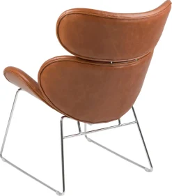 Fauteuil Bjorli Brandy Pu Vintage/Chrome - Giga Living