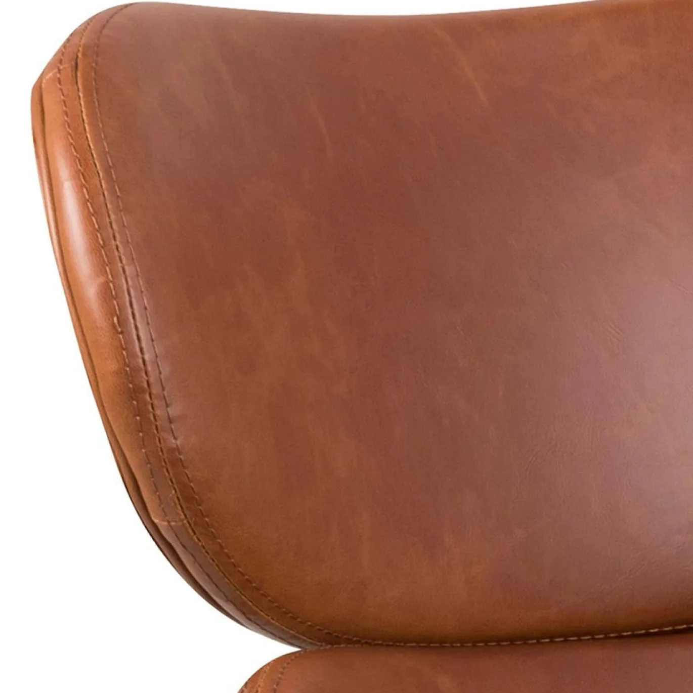 Fauteuil Bjorli Brandy Pu Vintage/Zwart - Giga Living