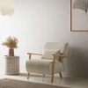 Fauteuil Bonnie Beige/eiken - Giga Meubel