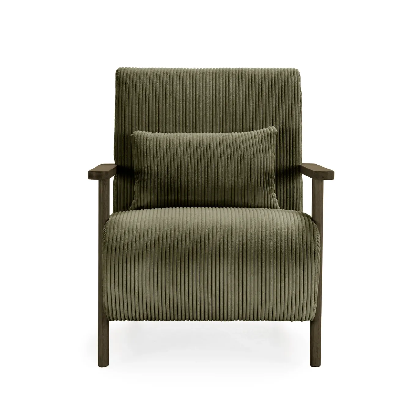 Fauteuil Bonnie Groen/Walnoot - Giga Meubel