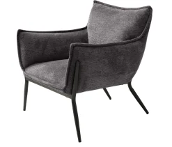 Fauteuil Calgary Stof Donkergrijs - Giga Living