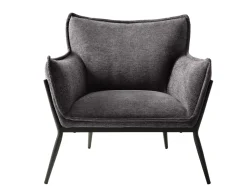 Fauteuil Calgary Stof Donkergrijs - Giga Living