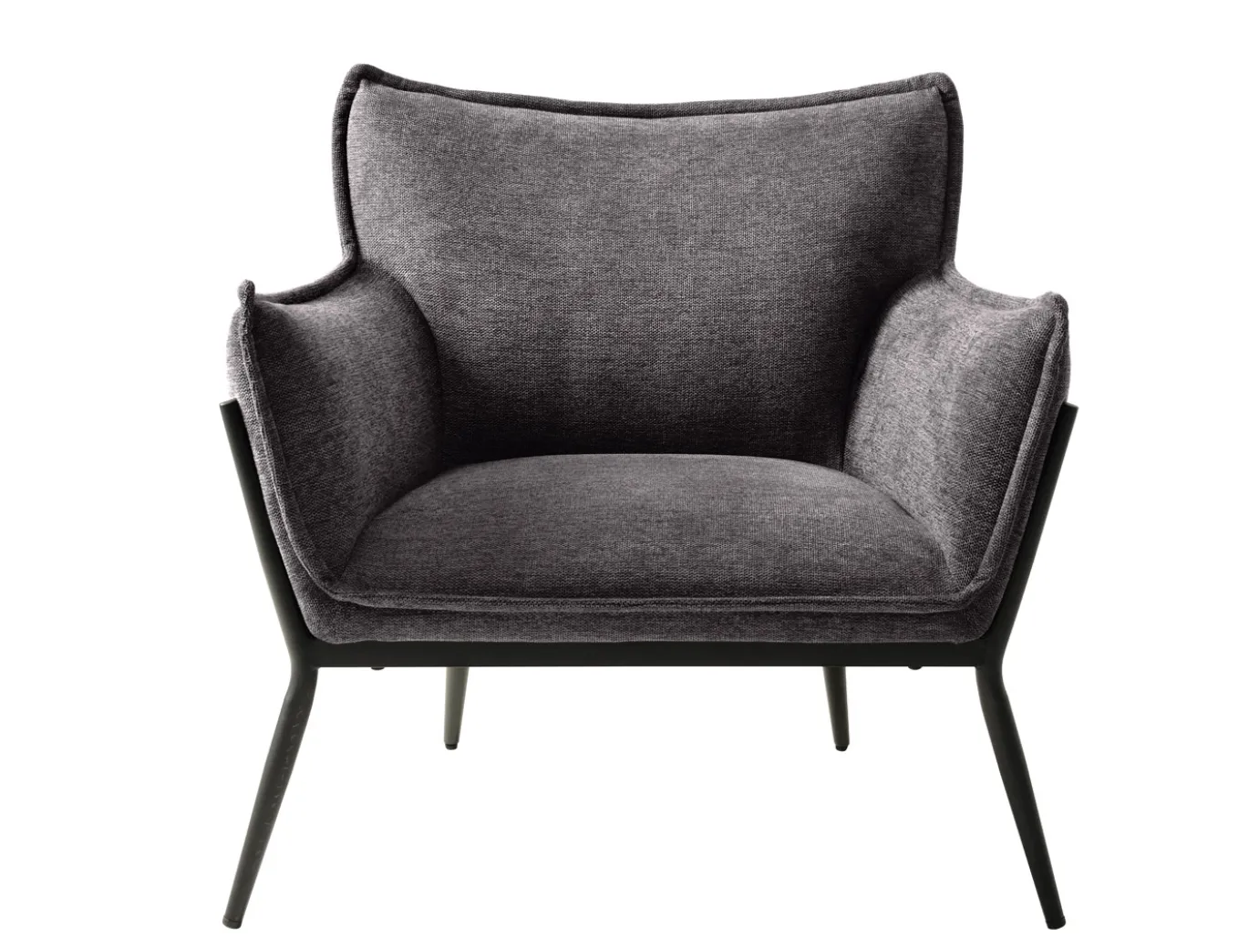 Fauteuil Calgary Stof Donkergrijs - Giga Living