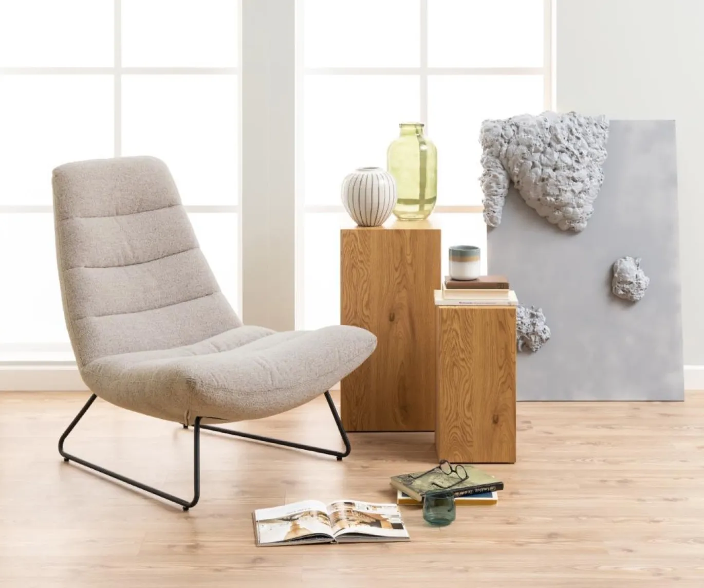 Fauteuil Carthew Beige - Giga Living