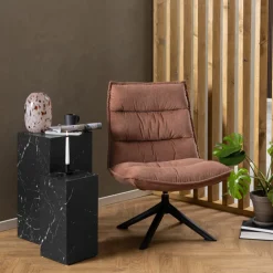 Fauteuil Cervona Bruin Draaibaar - Giga Living