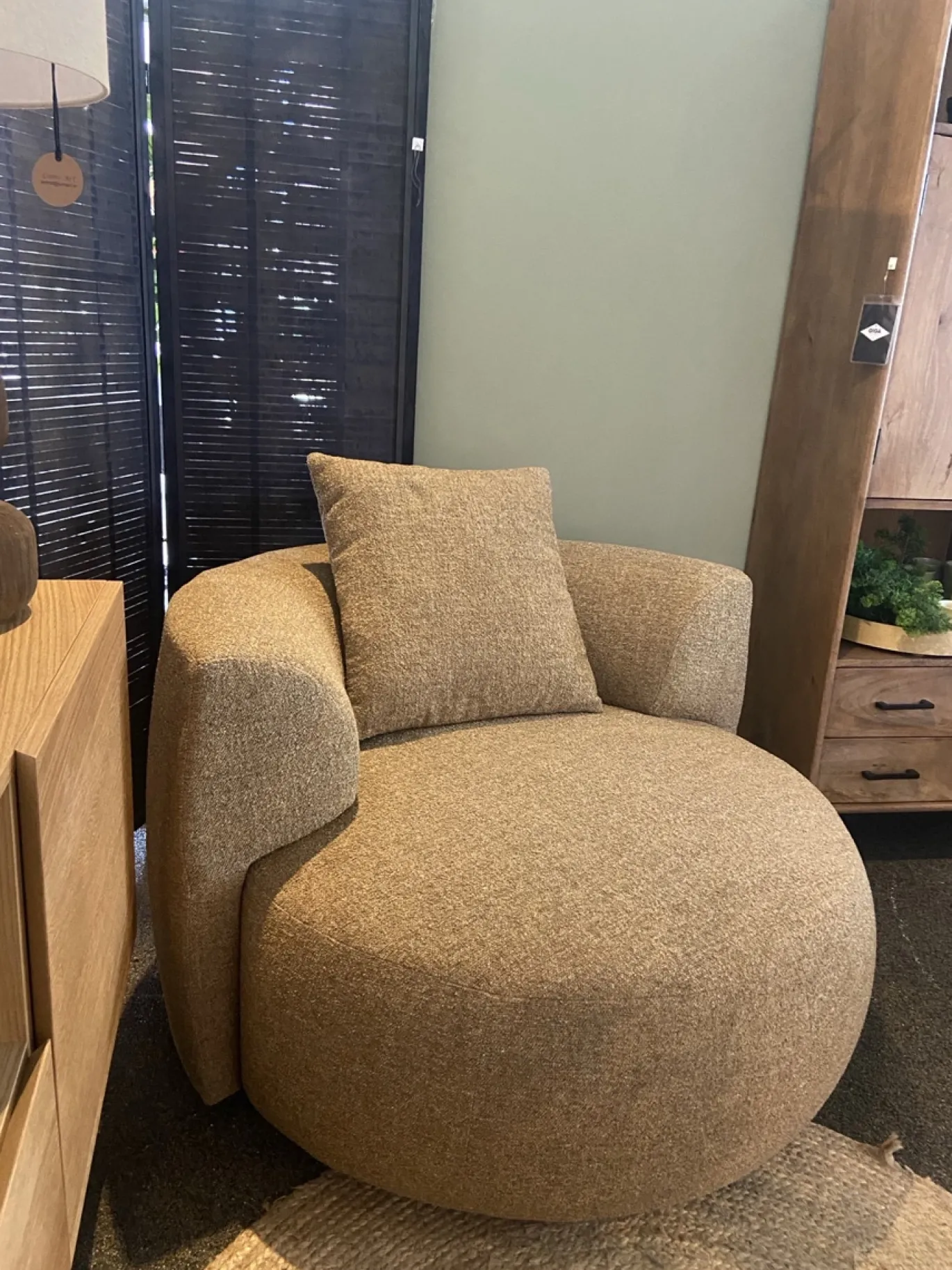 Fauteuil Chubby Swing Mosterd