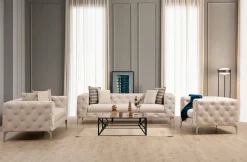 Fauteuil Como Ecru