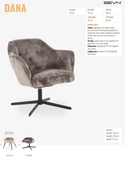 Fauteuil Dana Sorriso Mocca