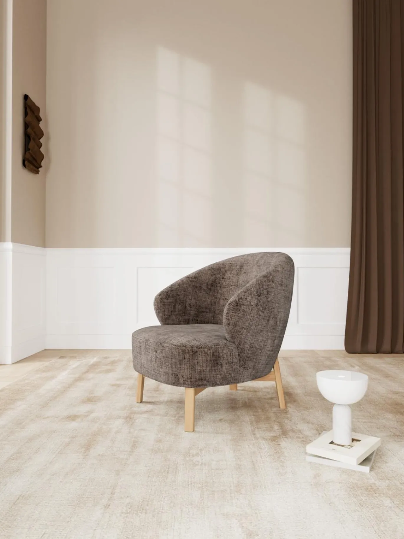 Fauteuil Darius Juto Bruin - Giga Living