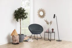 Fauteuil Eva Donkergrijs - Giga Living