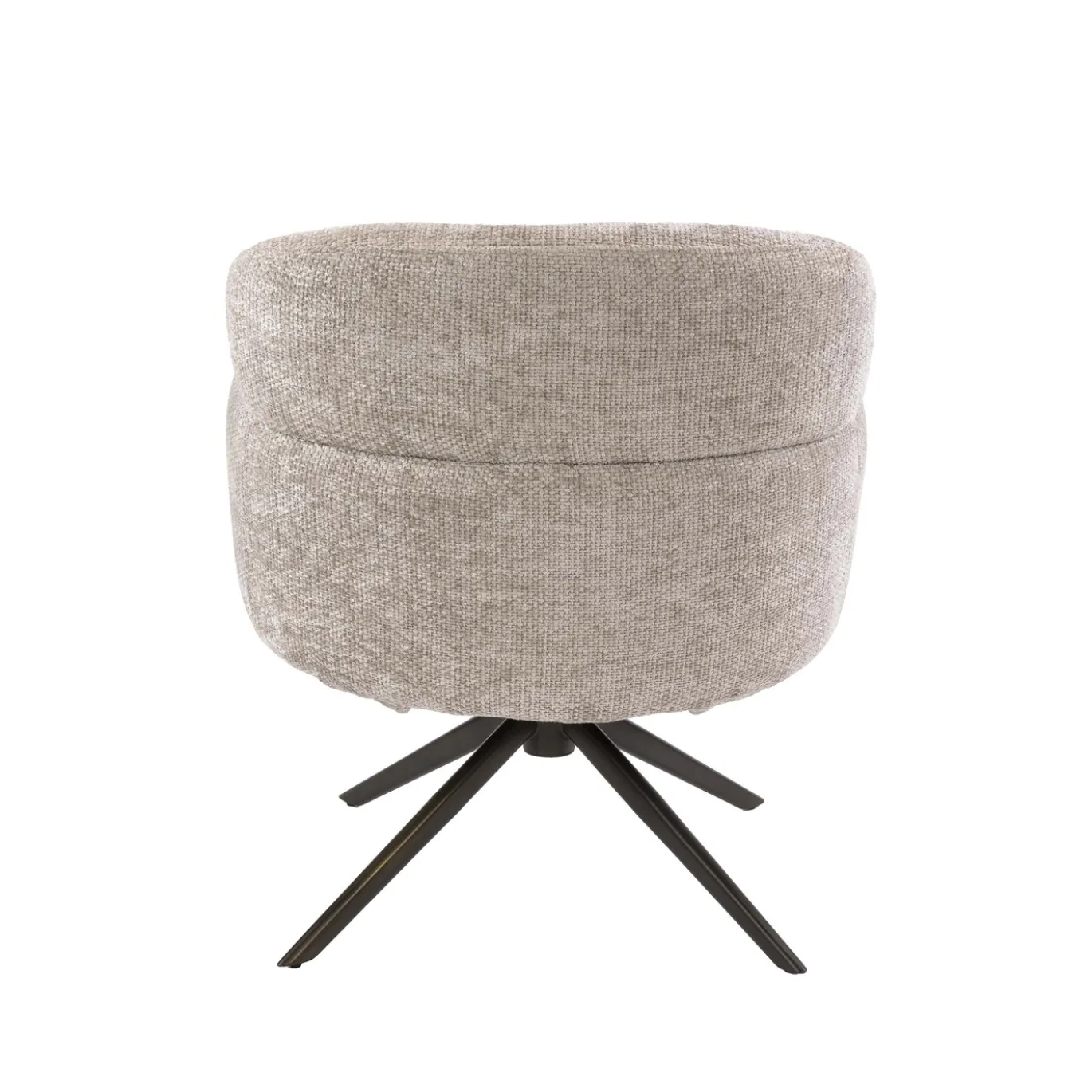 Fauteuil Flex Draaibaar Hoven Zand/Bruin - Giga Meubel