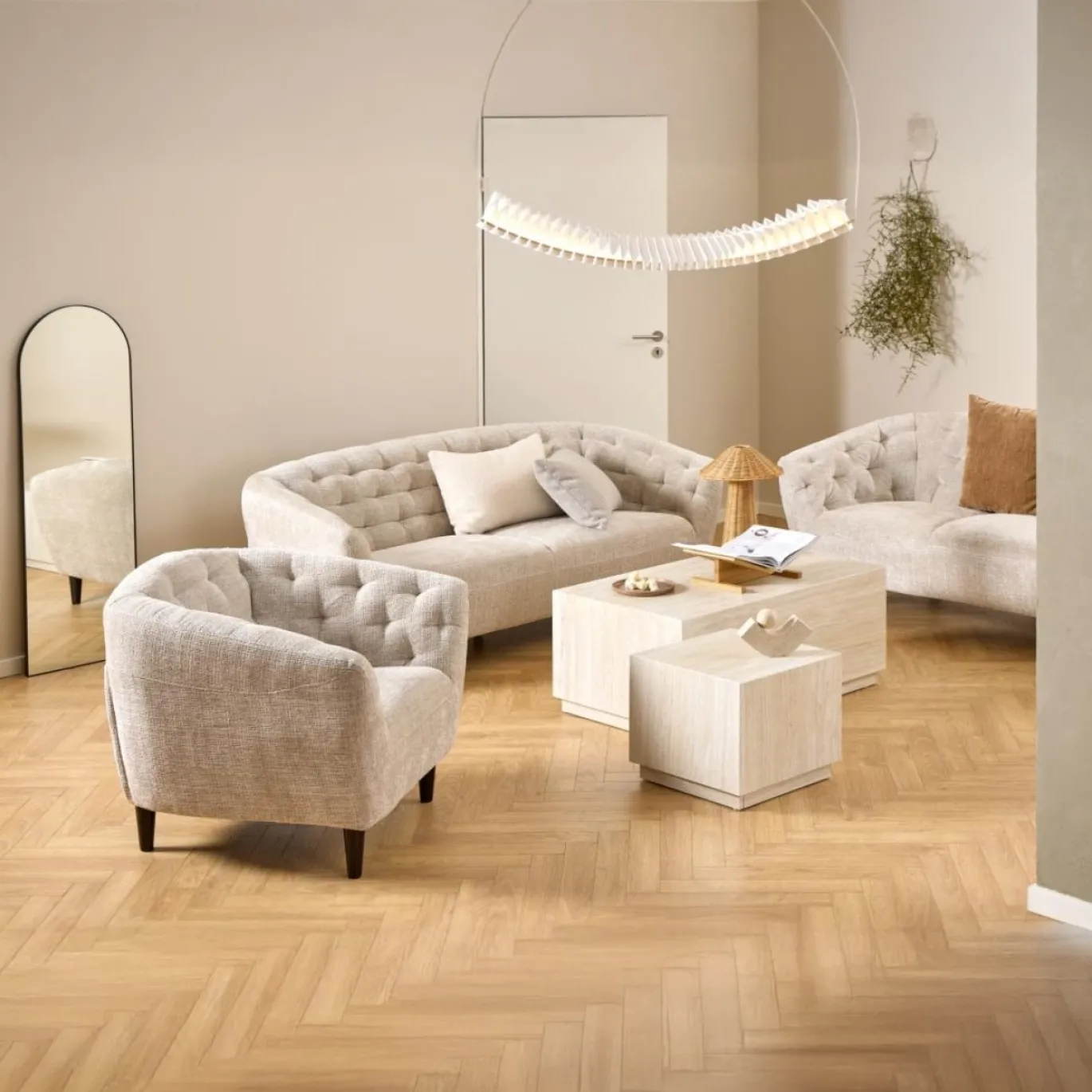 Fauteuil Flora Beige Juto - Giga Living