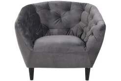 Fauteuil Flora Donkergrijs - Giga Living