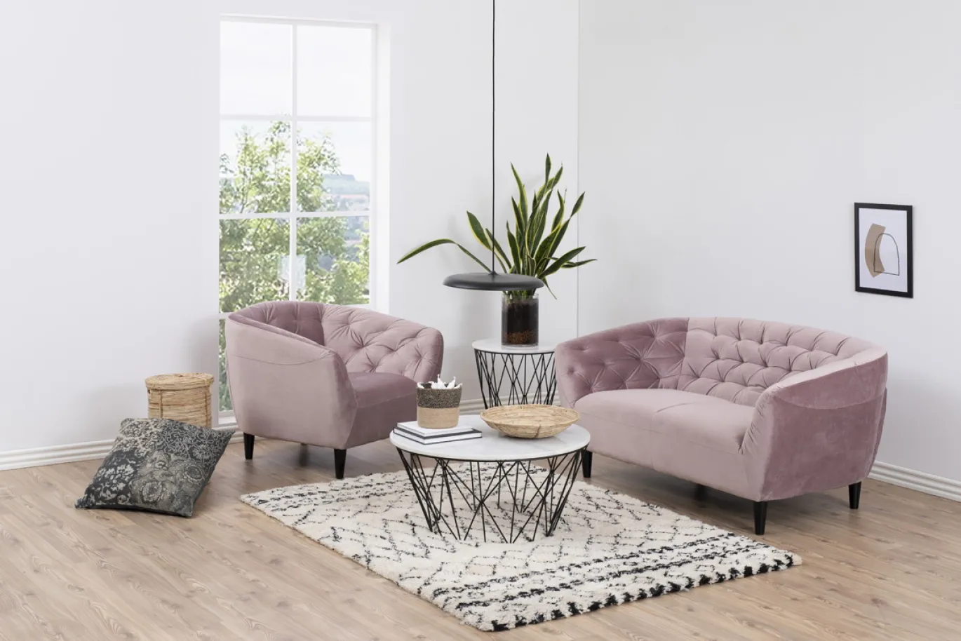 Fauteuil Flora Roze - Giga Living