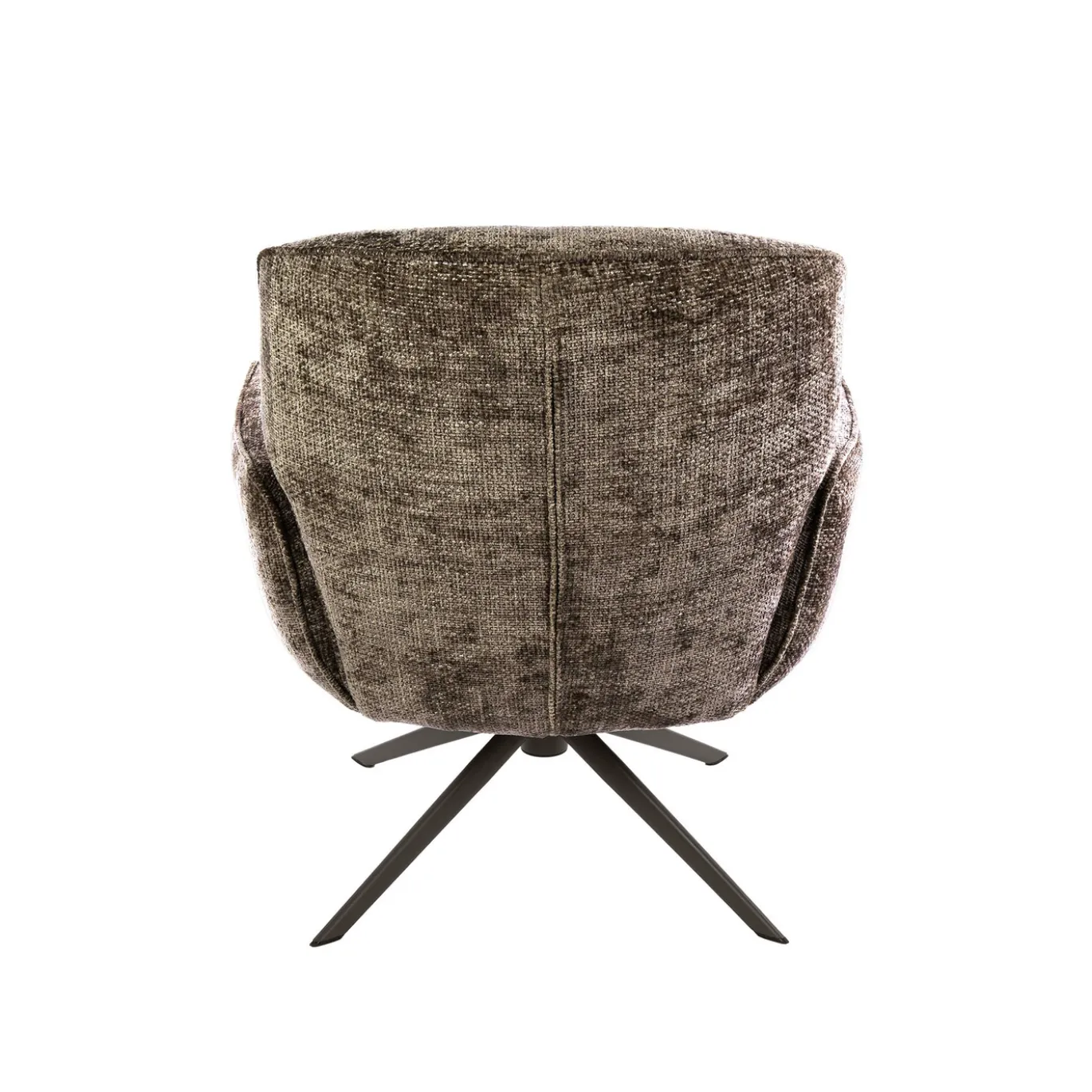 Fauteuil Forza Hoven Draaibaar Champagne/Bruin - Giga Meubel