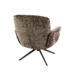 Fauteuil Forza Hoven Draaibaar Champagne/Bruin - Giga Meubel