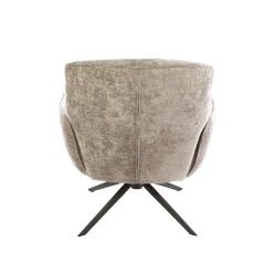 Fauteuil Forza Hoven Draaibaar Zand/Bruin - Giga Meubel