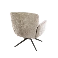 Fauteuil Forza Hoven Draaibaar Zand/Bruin - Giga Meubel