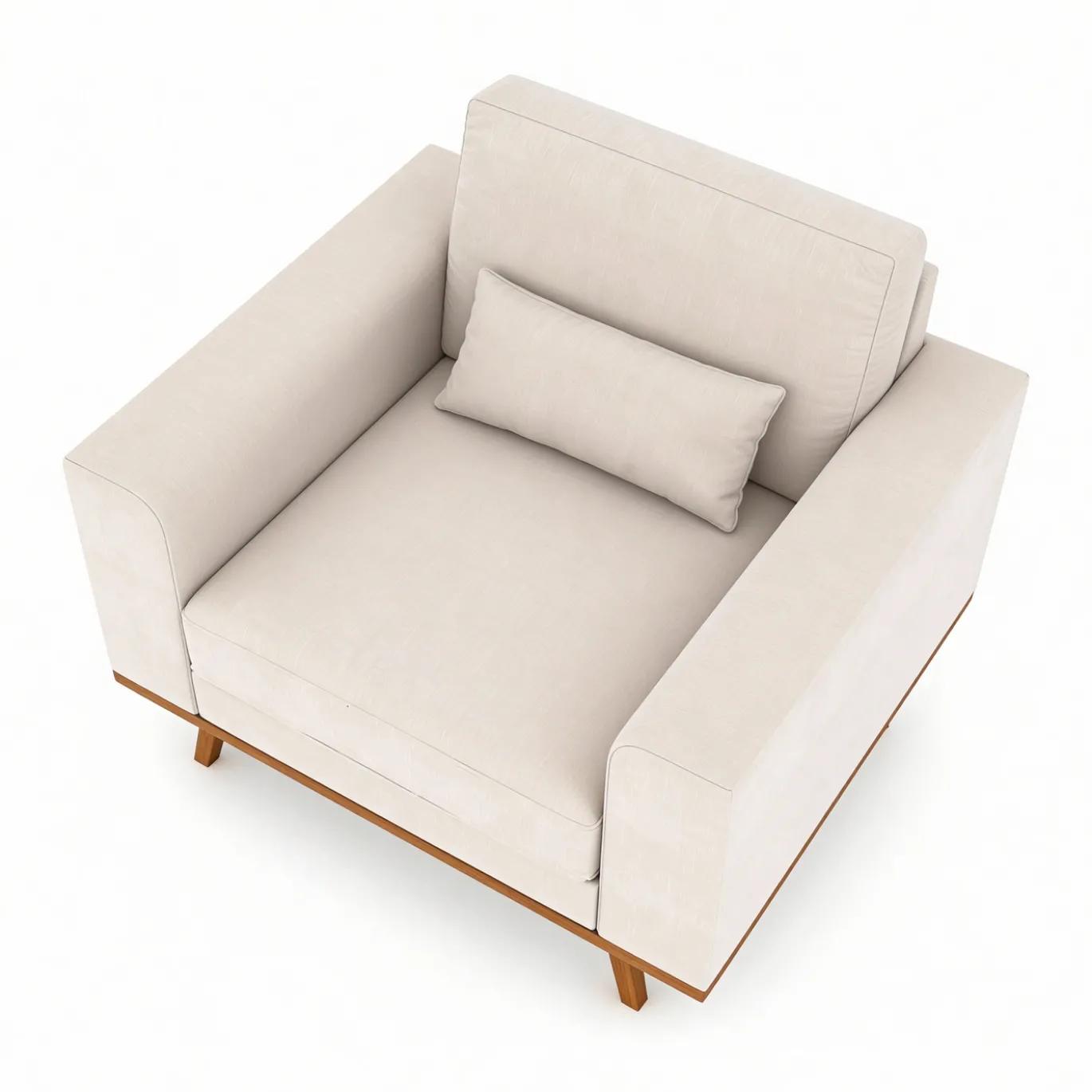 Fauteuil Grande Japandi Beige - Giga Meubel