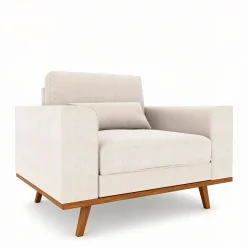 Fauteuil Grande Japandi Beige - Giga Meubel