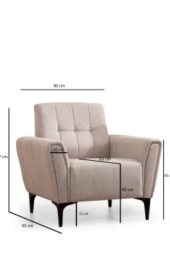 Fauteuil Hamlet Beige