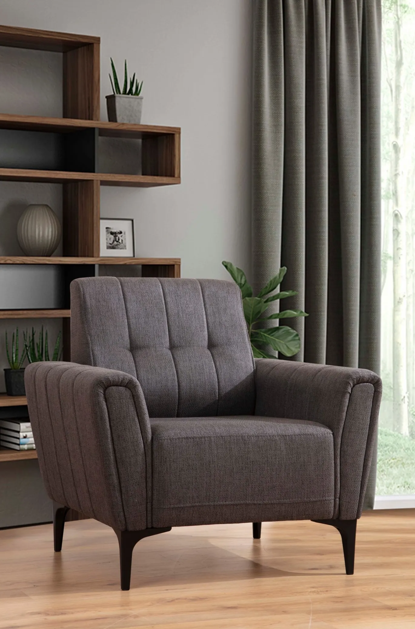 Fauteuil Hamlet Donkergrijs