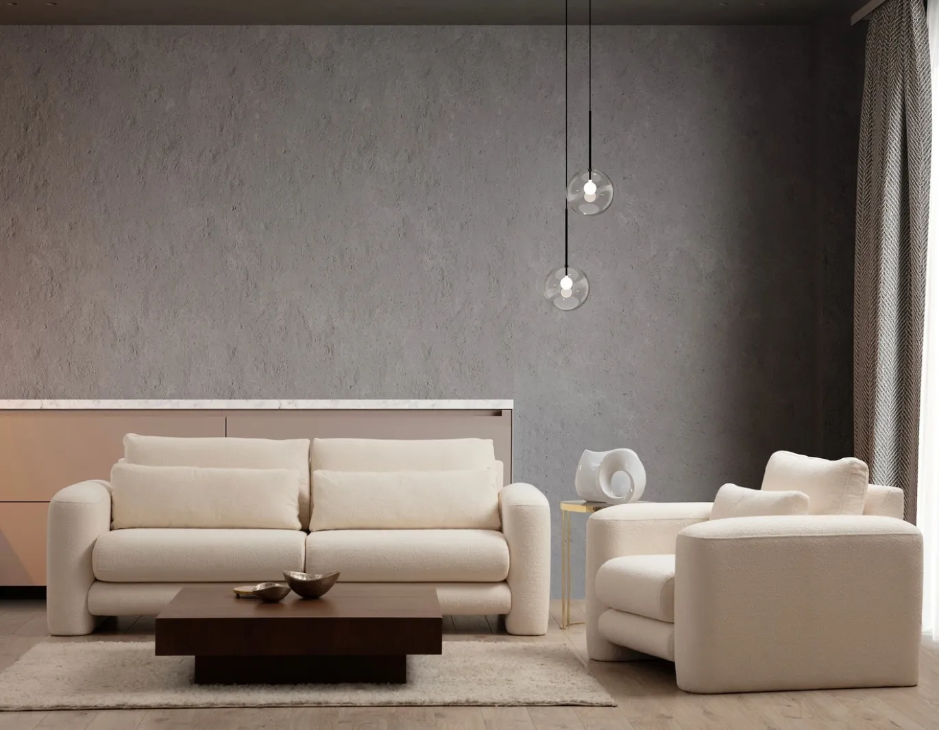 Fauteuil Lily Crème