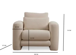 Fauteuil Lily Crème