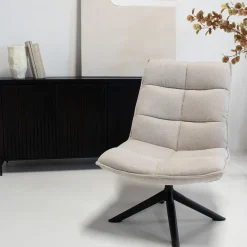 Fauteuil Lucas Linnen Beige - Giga Meubel