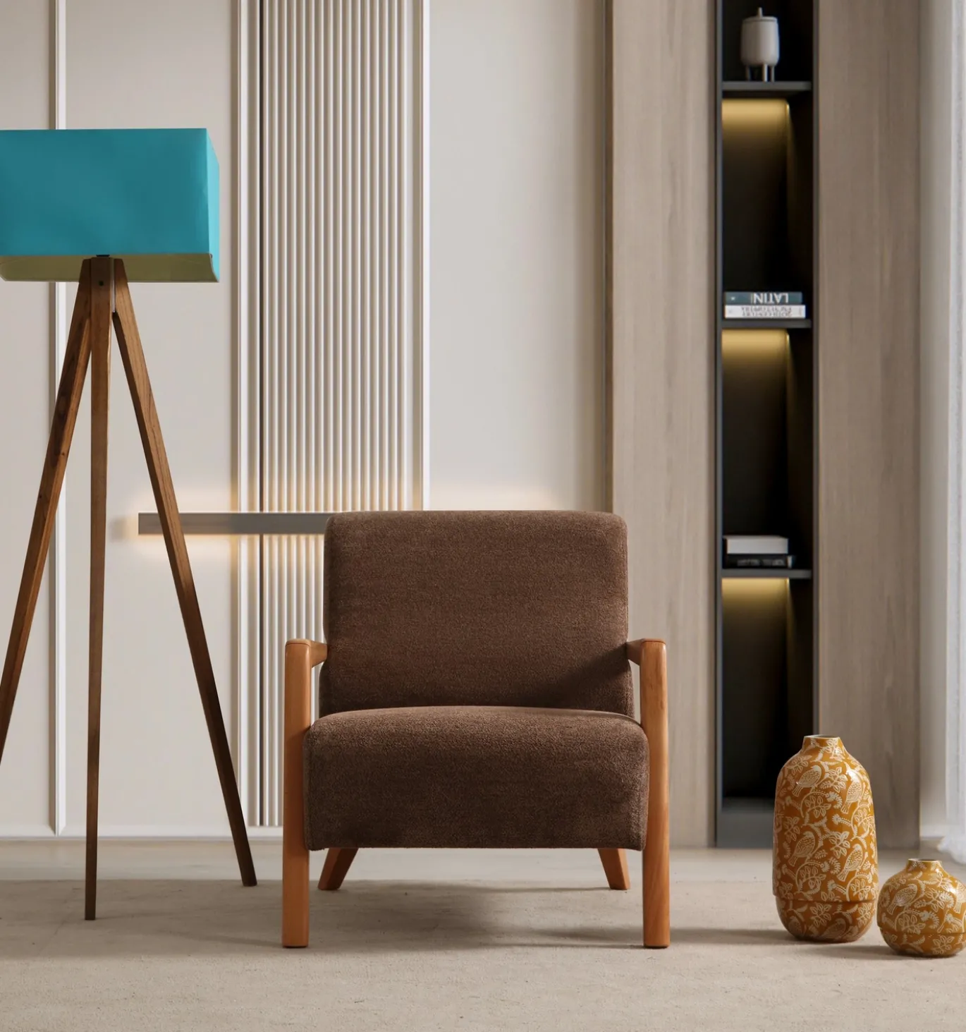 Fauteuil Lyke Bruin