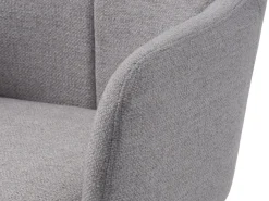 Fauteuil Manning Met Voetenbank Naturel/Zwart - Giga Living