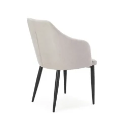 Fauteuil Nadi Lichtgrijs/zwart - Giga Meubel