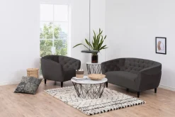 Fauteuil Nerio Vic Donkergrijs - Giga Living