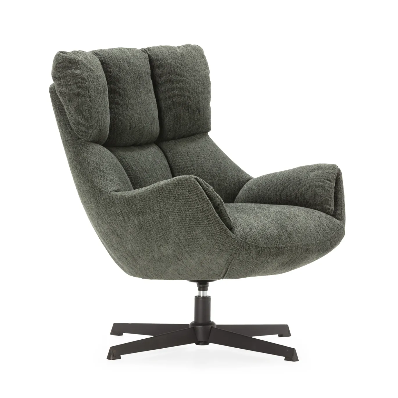 Fauteuil Odette Groen met Metaal - Giga Meubel