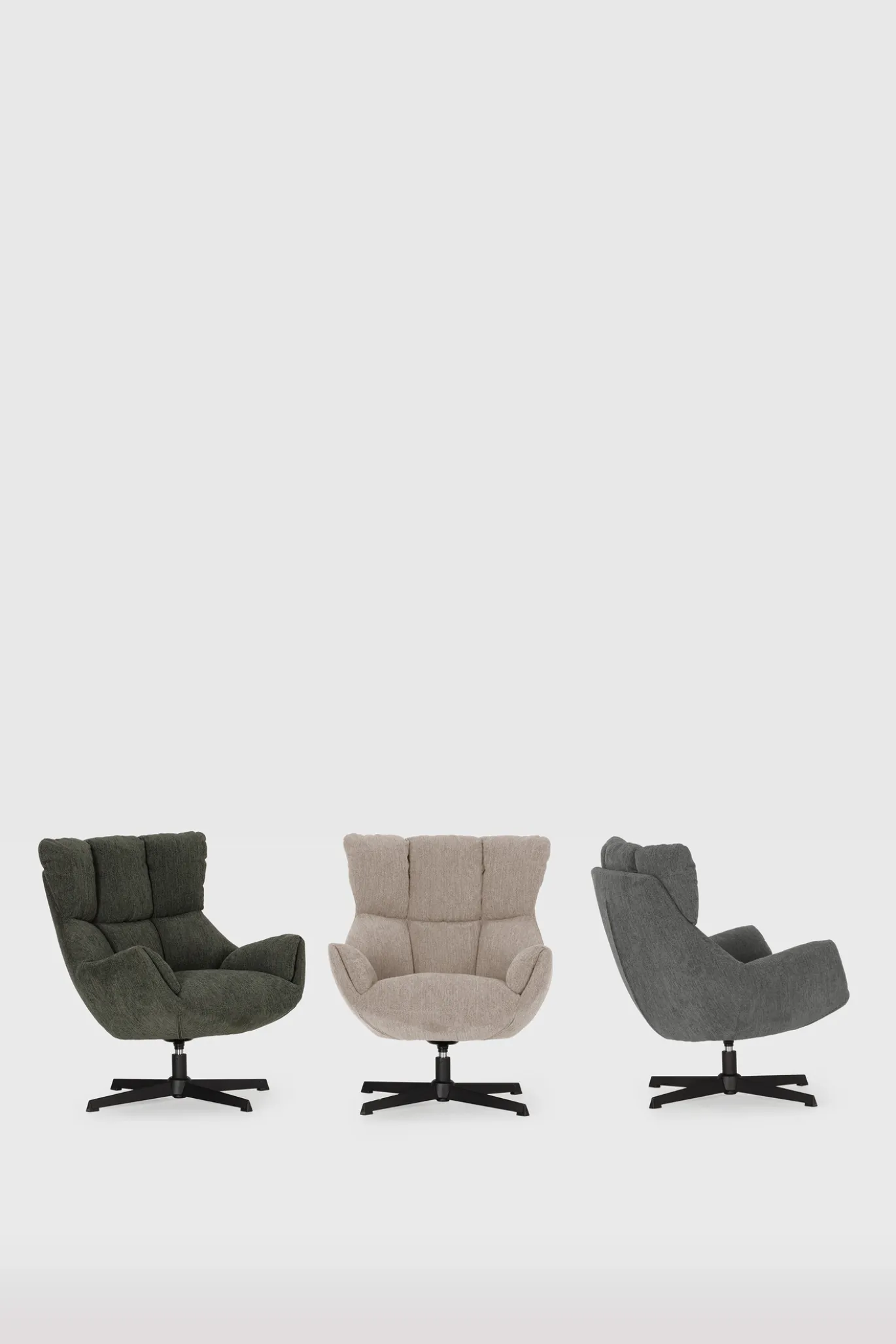 Fauteuil Odette Groen met Metaal - Giga Meubel