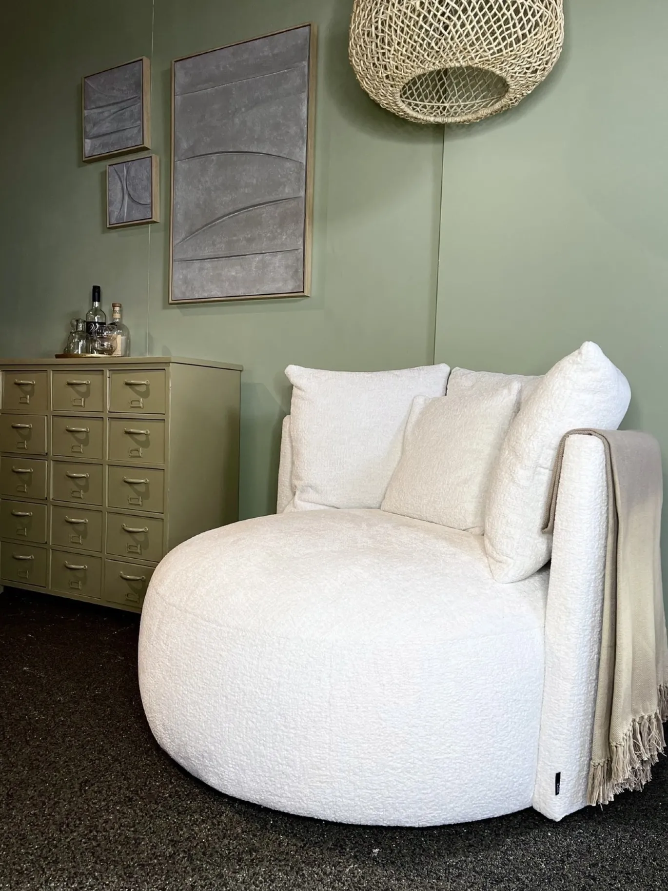 Fauteuil Pastille Swing Wit
